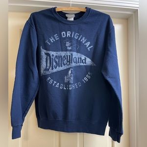 Disney Parks Vintage Style Sweatshirt, Navy Blue, Women’s Small